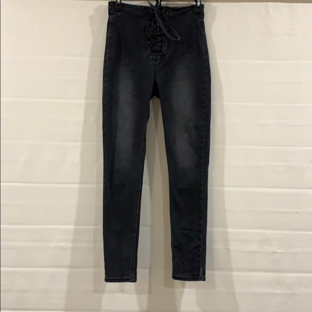 NWOT Lace up Free people jeans